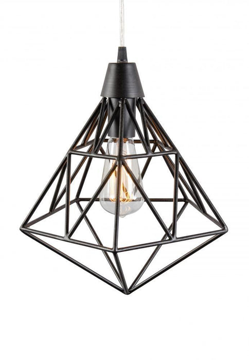 Varaluz Facet 1 Light Pendant  Forged Iron Model: 236P01FI