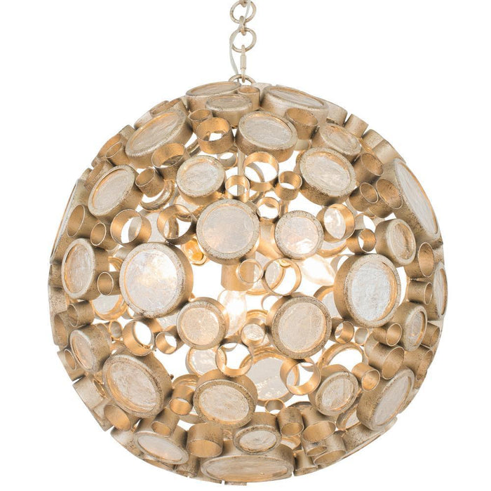 Varaluz Fascination 3 Light Orb Pendant  Zen Gold Model: 265P03ZG