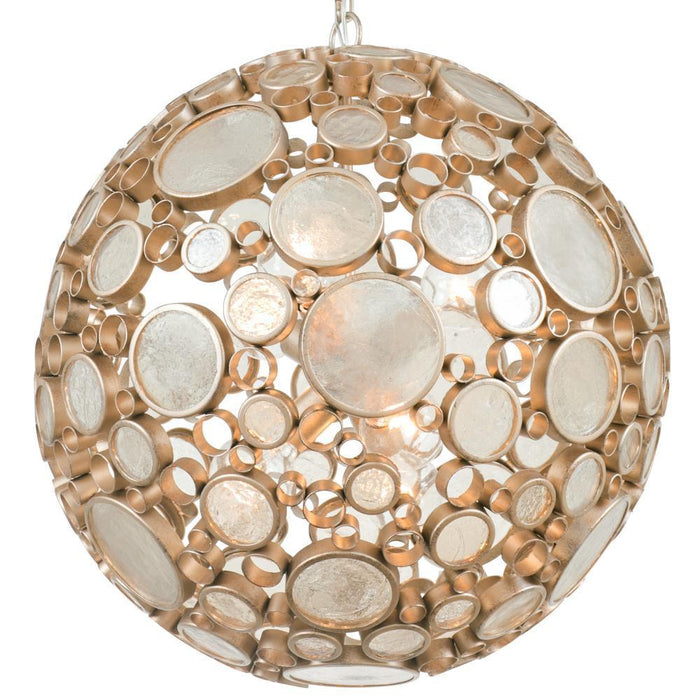 Varaluz Fascination 6 Light Orb Pendant  Zen Gold Model: 265P06ZG