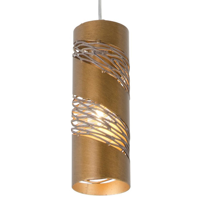 Varaluz Flow 1 Light Small Cylinder Mini Pendant  Model: 240M01SHO