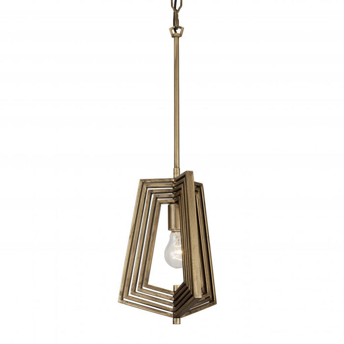 Varaluz Gymnast 1 Light Pendant  Havana Gold Model: 262P01HG