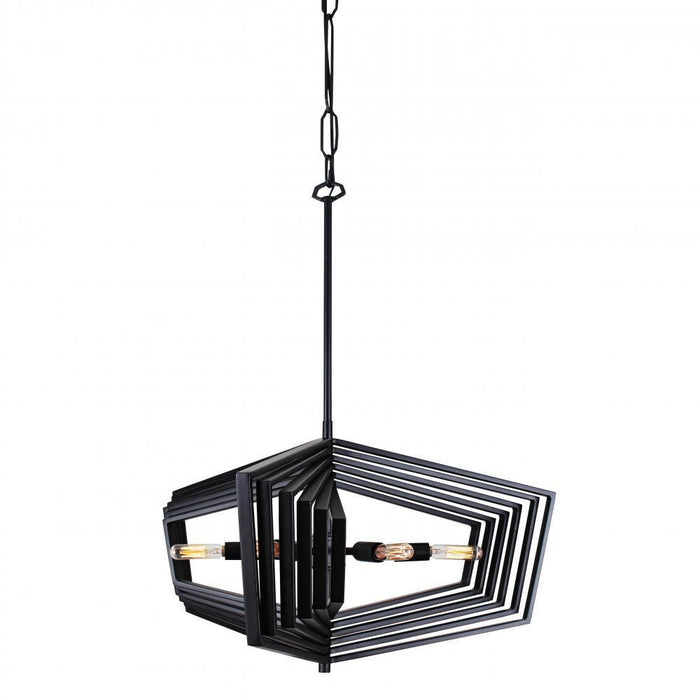 Varaluz Gymnast 6 Light Pendant  Black Model: 262P06BL