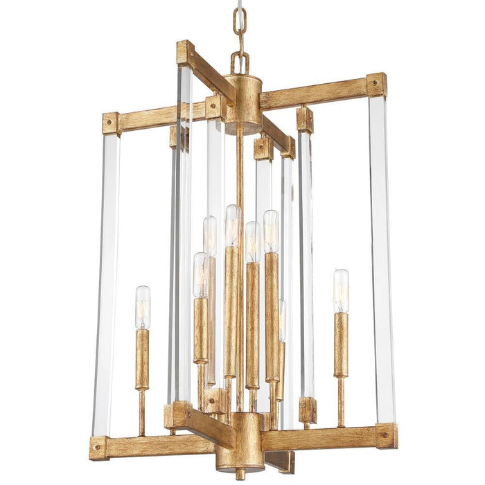 Varaluz Halcyon 8 Light Chandelier  Satin Nickel Model: 292C08SN