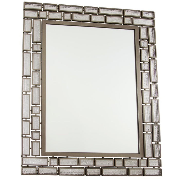 Varaluz Harlowe Rectangular Mirror  New Bronze Model: 255A02NB