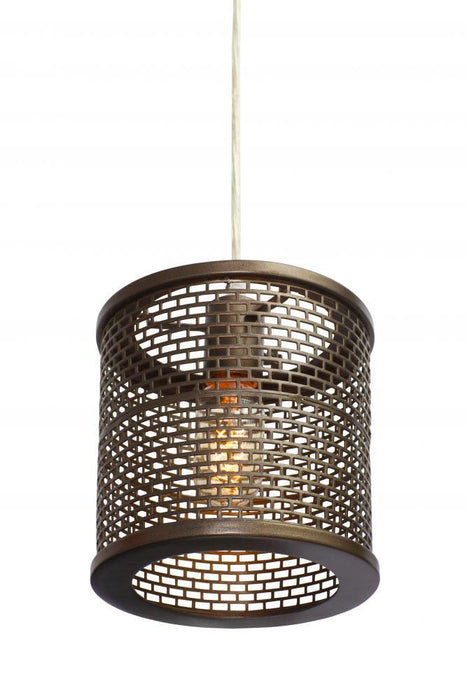 Varaluz Lit Mesh Test 1 Light Mini Pendant  New Model: 231M01NB