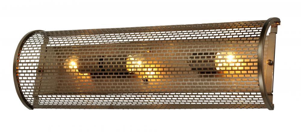 Varaluz Lit Mesh Test 3 Light Bath  New Bronze Model: 231B03NB