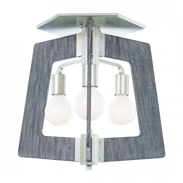 Varaluz Lofty 3 Light Ceiling Mount  Silverad Gray Model: 268S03SOG