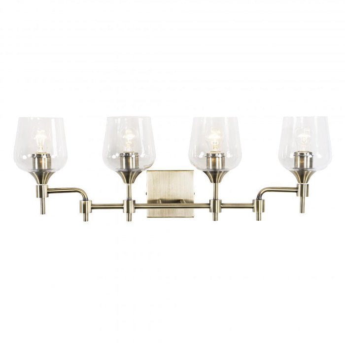 Varaluz Margaux 4 Light Bath  Antique Brass Model: 340B04AB