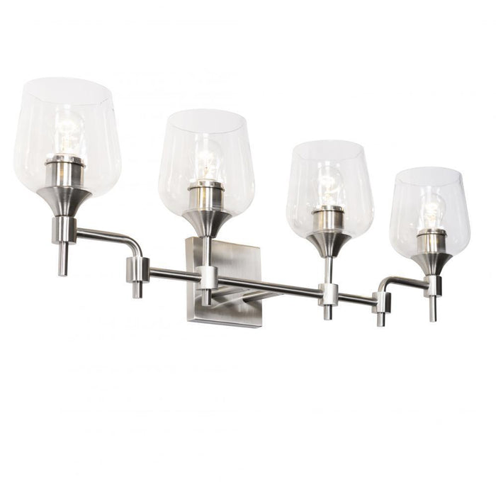 Varaluz Margaux 4 Light Bath  Satin Nickel Model: 340B04SN