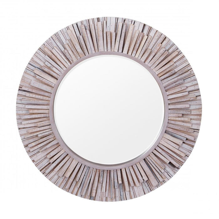 Varaluz Nellie Circular Wood Mirror Model: 4DMI0128