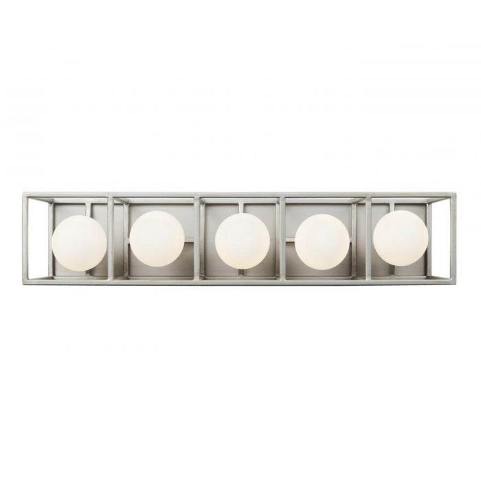 Varaluz Plaza 5 Light Bath  Silverad Carbon Model: 325B05SOCB