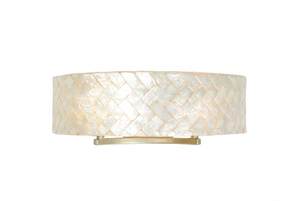 Varaluz Radius 2 Light Bath  Herringbone Capiz Model: 173B02B