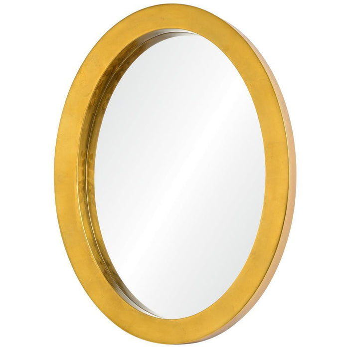 Varaluz Ringleader Oval Powder Room Mirror  Gold Model: 410A02GL