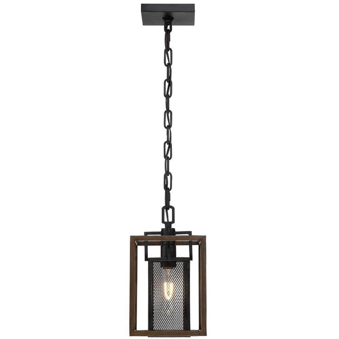 Varaluz Rio Lobo 1 Light Mini Pendant  Dark Oa Black Model: 285M01DOBL