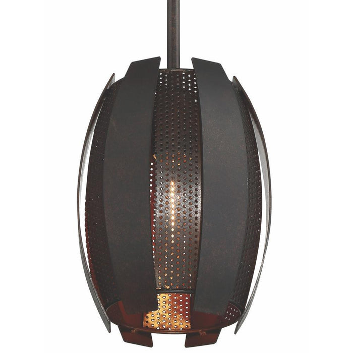 Varaluz Sawyers Bar 1 Light Mini Pendant  Copper Ore Model: 287M01CO