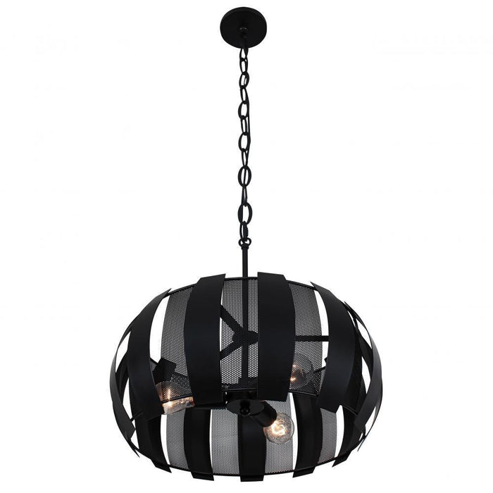 Varaluz Sawyers Bar 3 Light Pendant  Black Model: 287P03BL