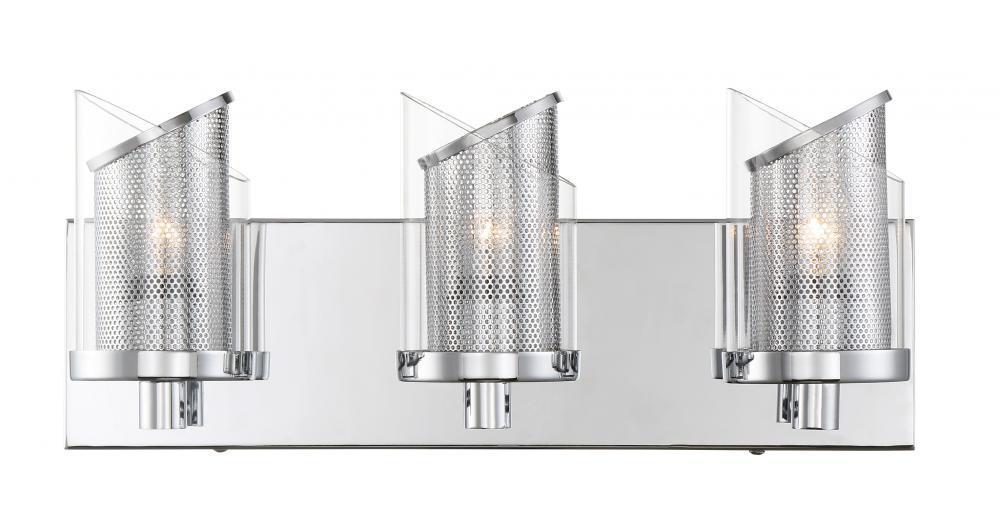 Varaluz So Inclined 3 Light Bath  Chrome Model: 246B03CH