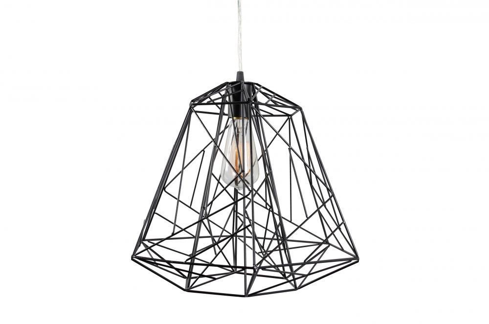 Varaluz The Wright Stuff 1 Light Pendant  Black Model: 237P01BL