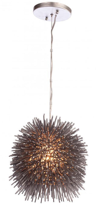 Varaluz Urchin 1 Light Mini Pendant  Painted Chrome Model: 169M01CH