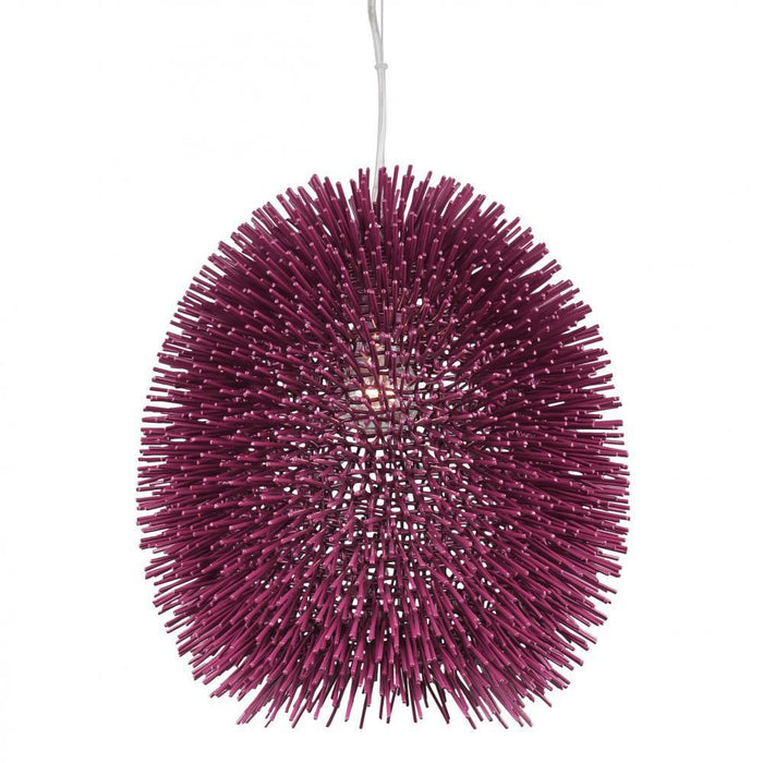 Varaluz Urchin 1 Light Pendant  Plum Model: 169P01PL