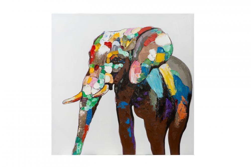 Varaluz Vibrance Parker The Elephant Wall Art Model: 4DWA0101