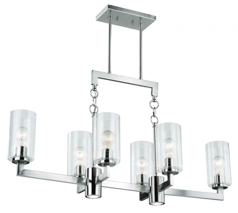 Vaxcel Addison 8 Light Linear Chandelier Model: H0190