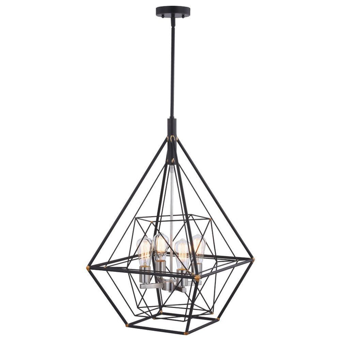 Vaxcel Bartlett 24 In. W 4 Light Pendant Oil Rubbed Model: P0328