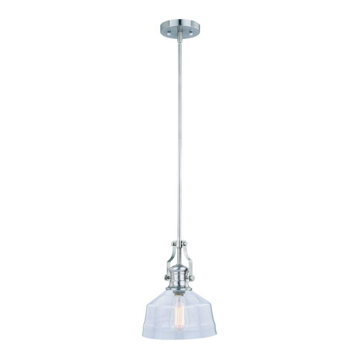 Vaxcel Beloit 9 In Mini Pendant Satin Nickel Model: P0272