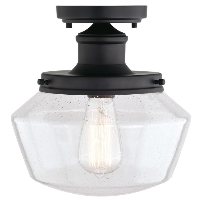 Vaxcel Collins 10 In. W Outdoor Flush Mount Matte Model: T0546