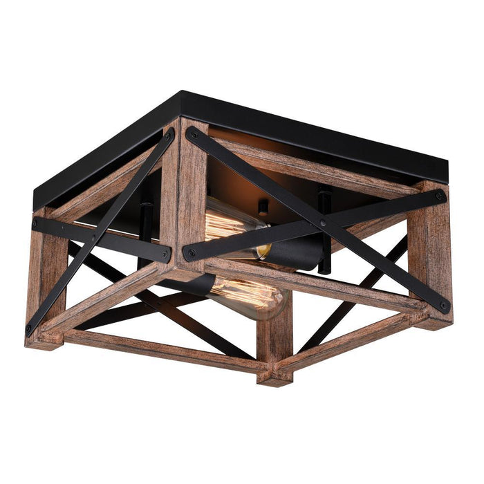 Vaxcel Colton 12 In Flush Mount Ceiling Light Rustic Model: C0226