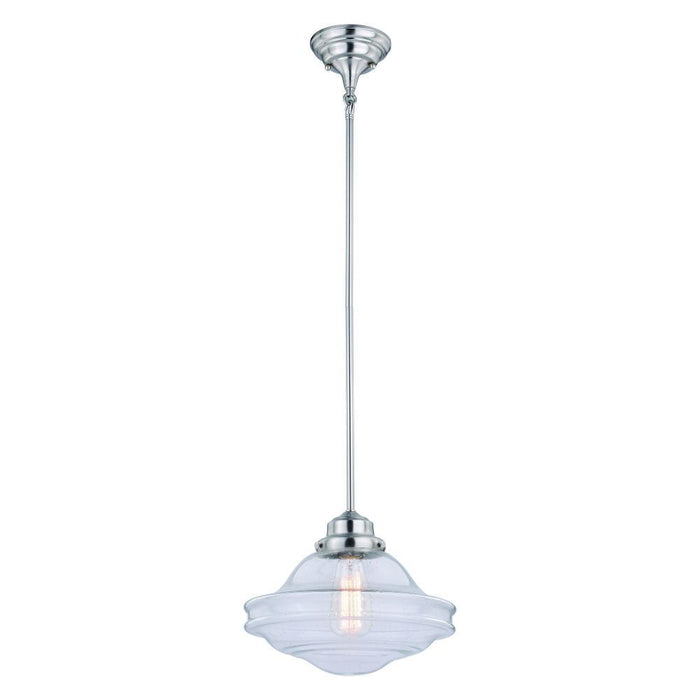 Vaxcel Complete Huntley 12 In Pendant Clear Glass Satin Model: P0268