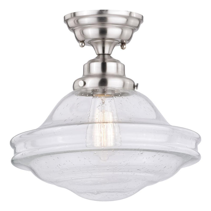 Vaxcel Complete Huntley 12 In Semi Flush Ceiling Light Clear Model: C0197