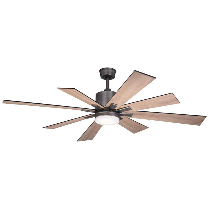 Vaxcel Crawford LED 60 In. W Ceiling Fan Dark Nickel Model: F0081