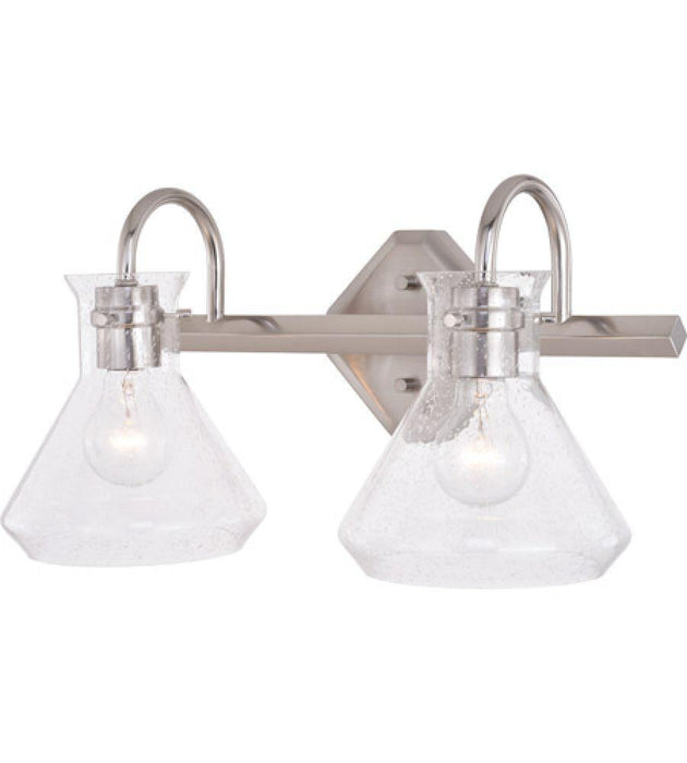 Vaxcel Curie 2 Light Vanity Satin Nickel Model: W0339