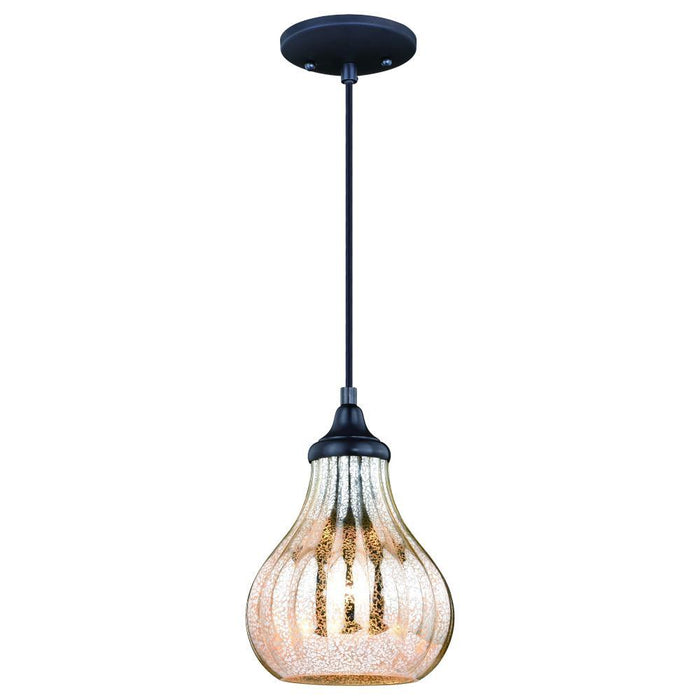 Vaxcel Elby 7.5 In Mini Pendant Dark Bronze Model: P0292