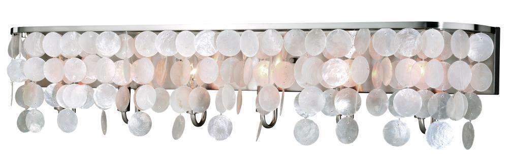 Vaxcel Elsa Capiz Shell 6 Light Vanity Model: W0272