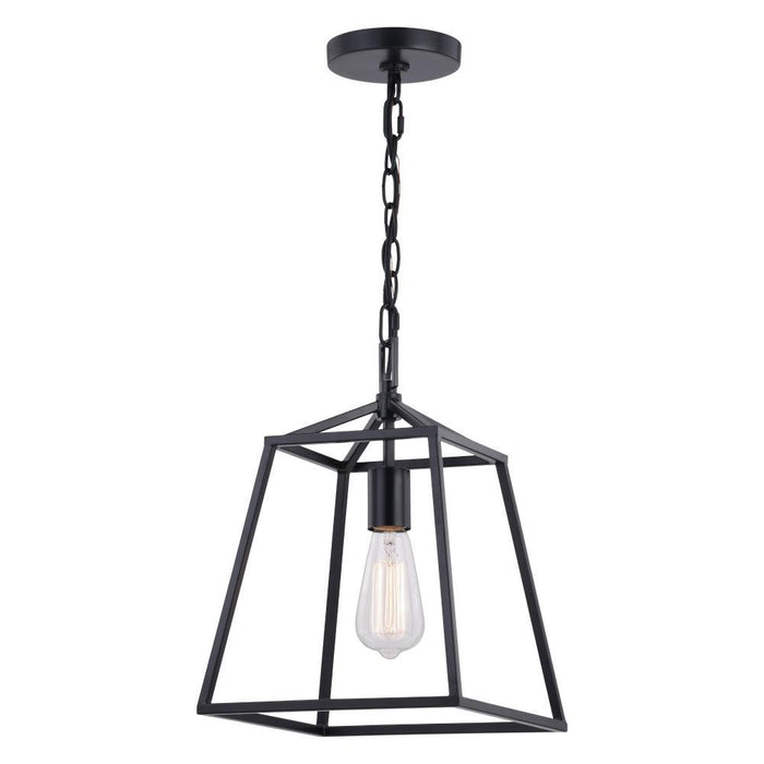 Vaxcel Hayes 10 In. W Mini Pendant Black Model: P0311