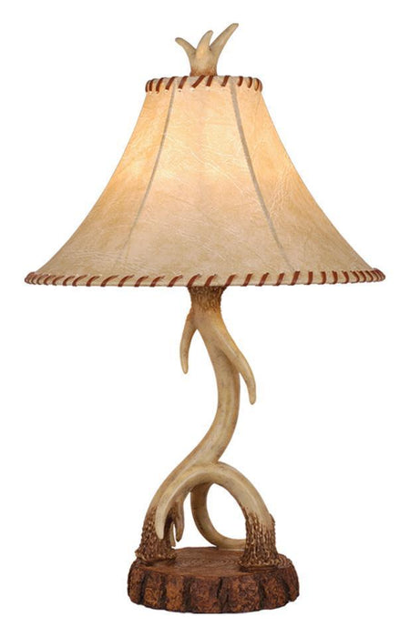 Vaxcel Lodge 16 In Antler Table Lamp Noachian Stone Model: TB33066NS