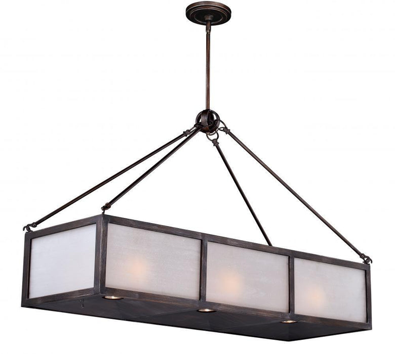 Vaxcel Lumos 9 Light Linear Chandelier Sterling Model: H0183