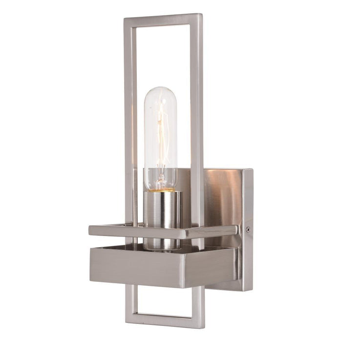 Vaxcel Marquis 1 Light Wall Light Satin Nickel Model: W0344