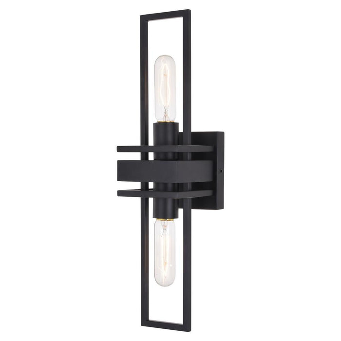 Vaxcel Marquis 2 Light Wall Light Matte Black Model: W0347