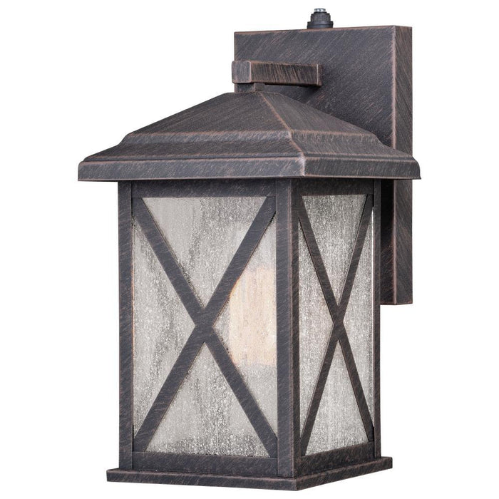 Vaxcel Maxwell 6.25 In Outdoor Wall Light Rust Iron Model: T0478