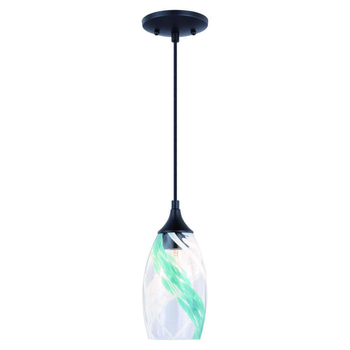 Vaxcel Milano 4.75 In Mini Pendant Caribbean Swirl Model: P0279