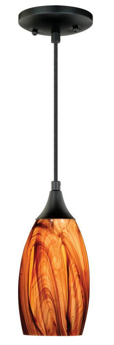 Vaxcel Milano Mini Pendant Smoky Fire Glass Model: P0177