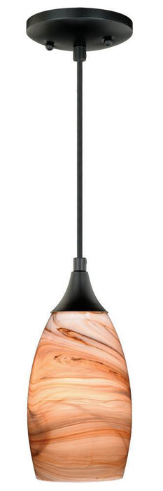 Vaxcel Milano Mini Pendant Toffee Swirl Glass Model: P0173