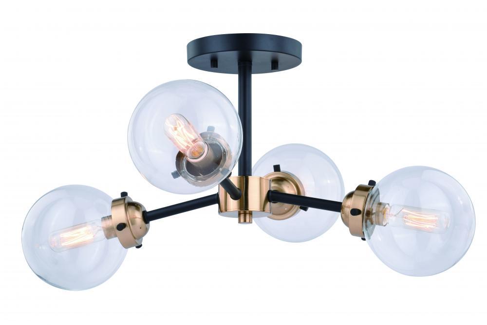 Vaxcel Orbit 20 In Semi Flush Ceiling Light Oil Model: C0194