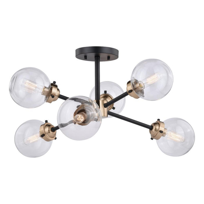 Vaxcel Orbit 25 In Semi Flush Ceiling Light Oil Model: C0193