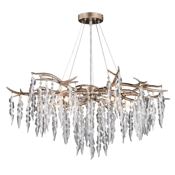 Vaxcel Rainier 5 Light Chandelier Silver Mist Model: H0230