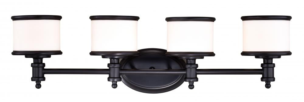 Vaxcel Carlisle 4 Light Vanity Noble Bronze Model: W0256