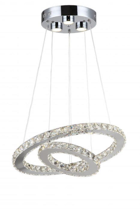 Zeev Lighting Blair 1 Light Down Chandelier Model: CD10130/LED/CH-RD